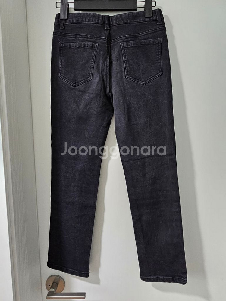 미쏘 S 스판 데님 블랙진--1