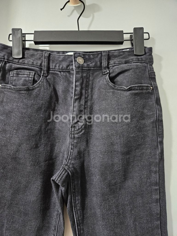 미쏘 S 스판 데님 블랙진--2