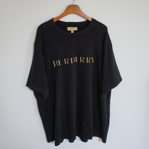 XXXL 버버리 블랙 체크 자수로고 남성 반팔티 800