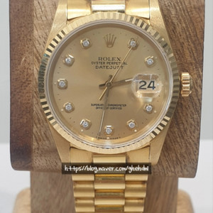 롤렉스18k금통 36mm.올제치.