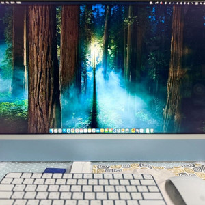 아이맥 24인치 M3 8GB 512GB 블루(풀박스)