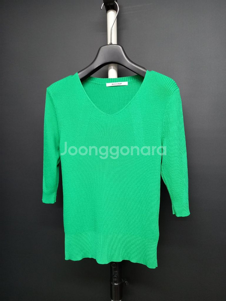 새 나이스클랍 춘하 레이온 니트블라우스 F 44-66--2