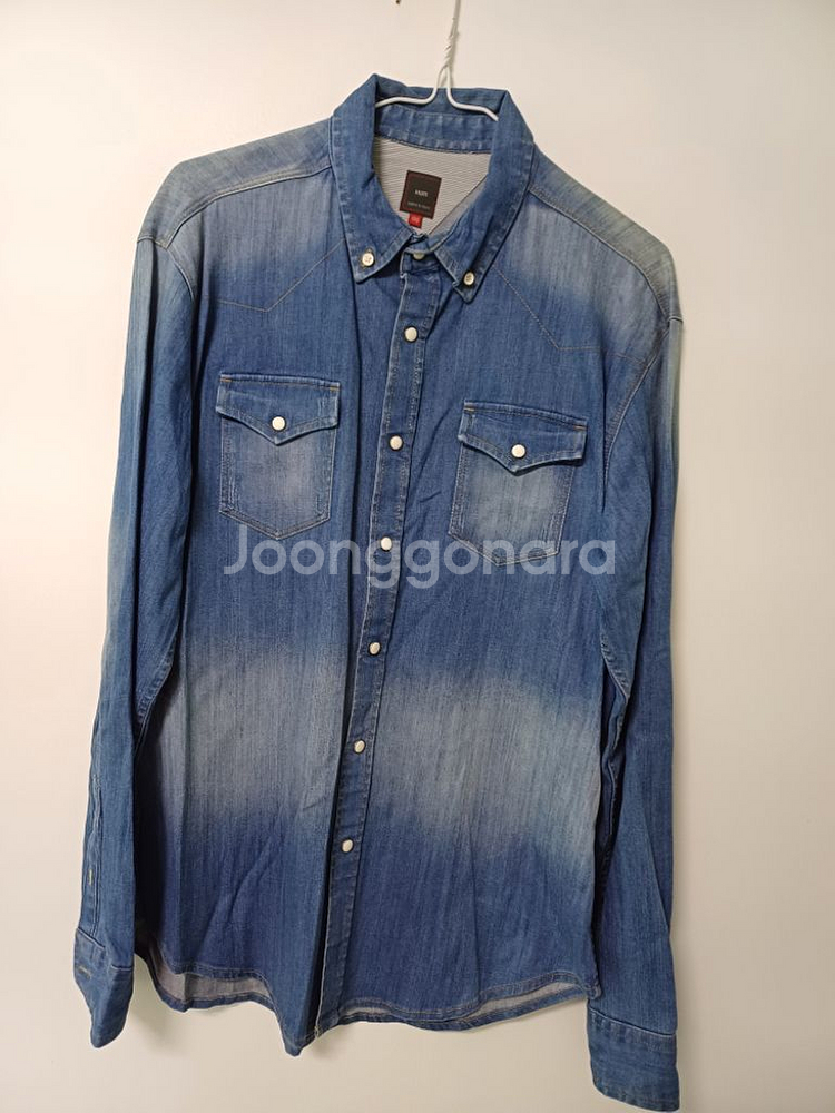 남성 HUM 데님 청남방 (사방스판100)--6