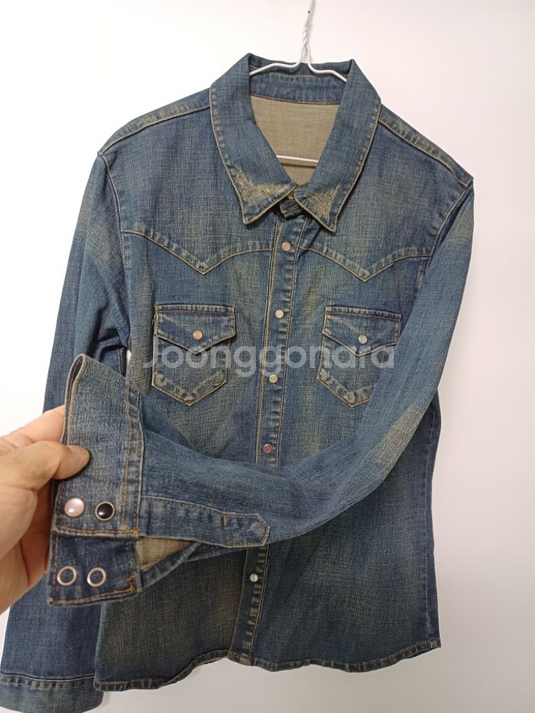 남성 데님 청남방 (새상품급.사방스판95)--3