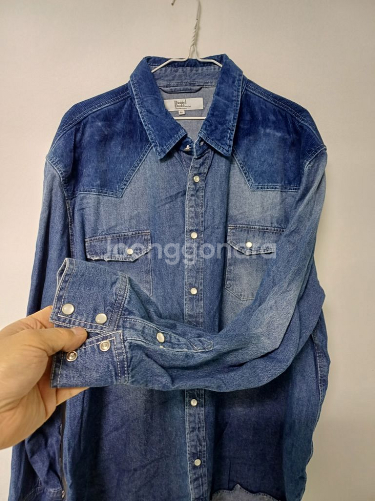 남성 빅사이즈 데님 청남방(새상품급.115-120)--3