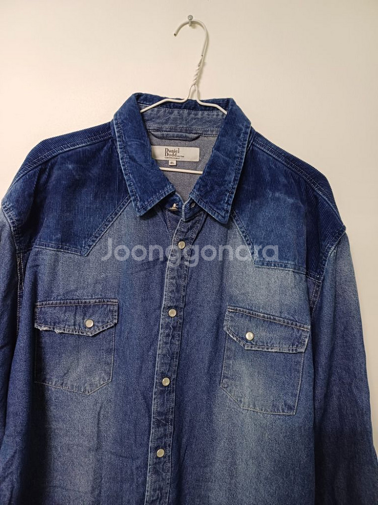 남성 빅사이즈 데님 청남방(새상품급.115-120)--1