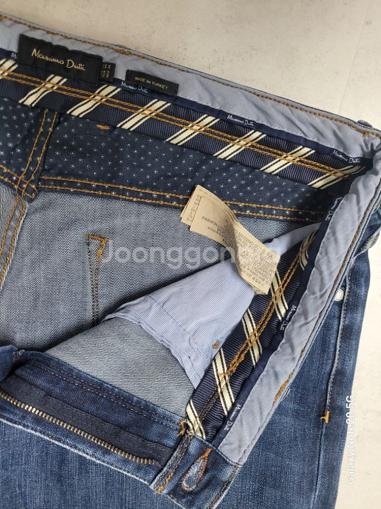 남성 마시모두띠 슬림핏 데님청바지(사방스판35)--3