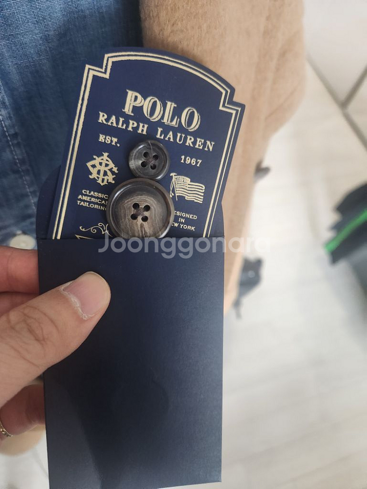 폴로 랄프로렌 카멜헤어코트 40s--6