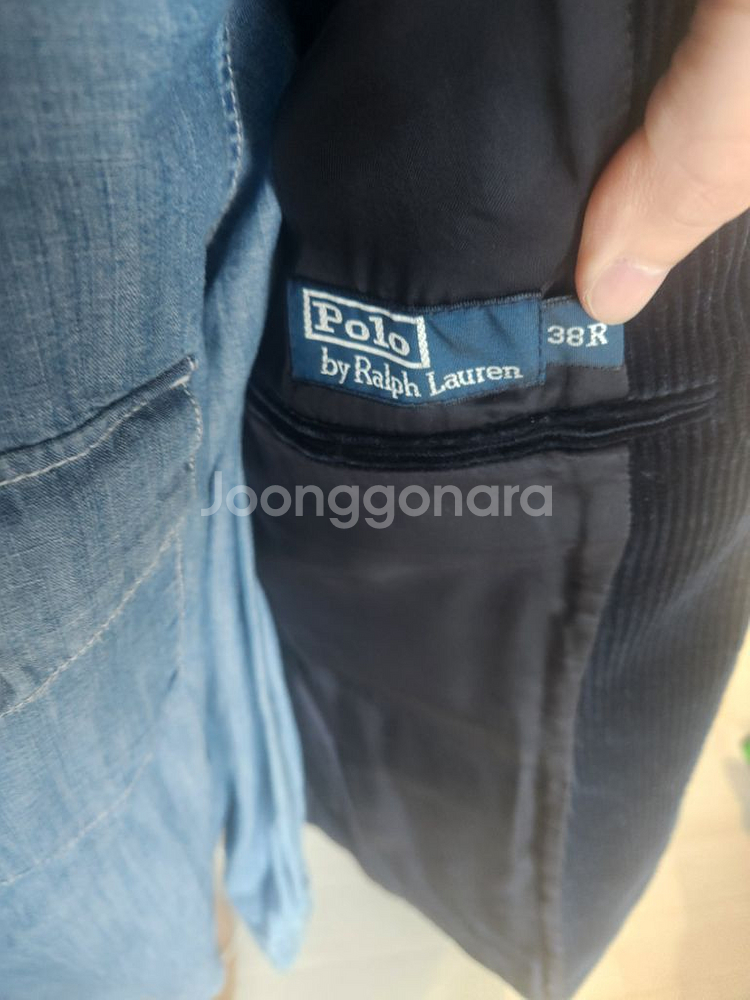 폴로 랄프로렌 네이비코듀로이 자켓 38r--2