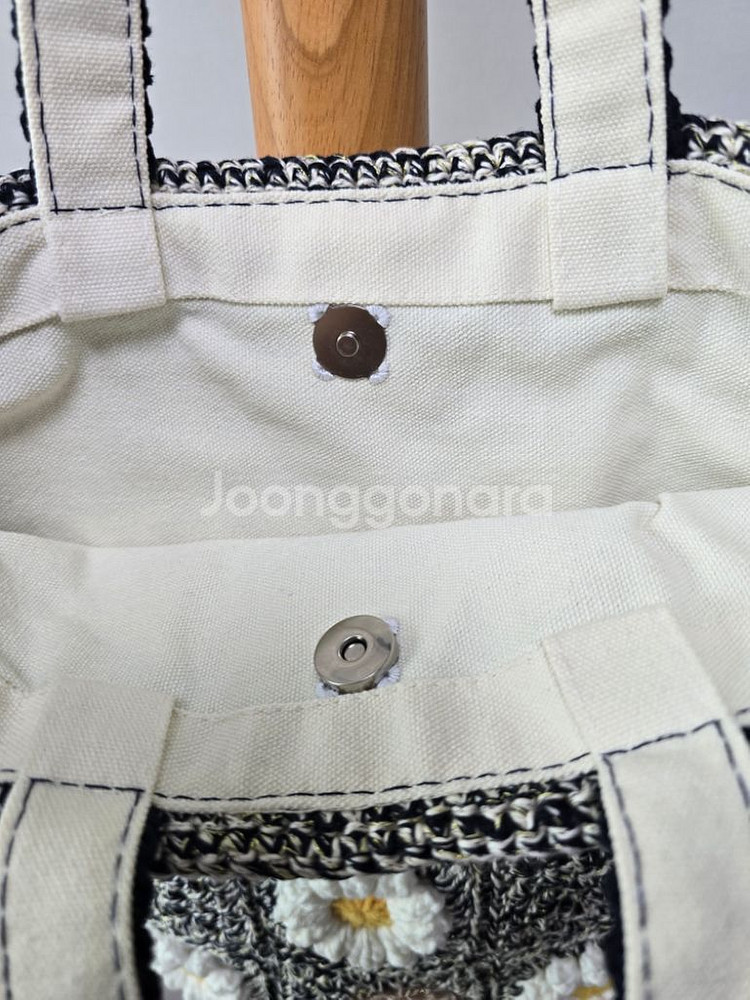 손뜨개가방 에코백 모티브가방--4