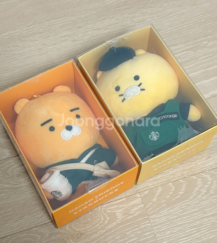 스타벅스 마이버디 춘식이/라이언 인형(키링) 새상품--1