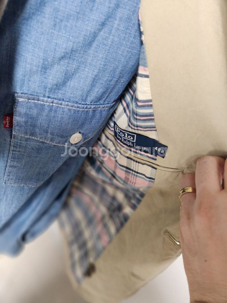 폴로 랄프로렌 프린팅피싱자켓 40r--9