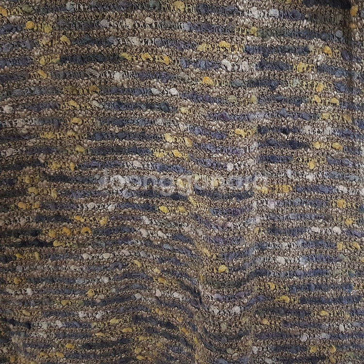 르누보 유니크한 알록달록 실뭉치 긴팔 롱니트--3