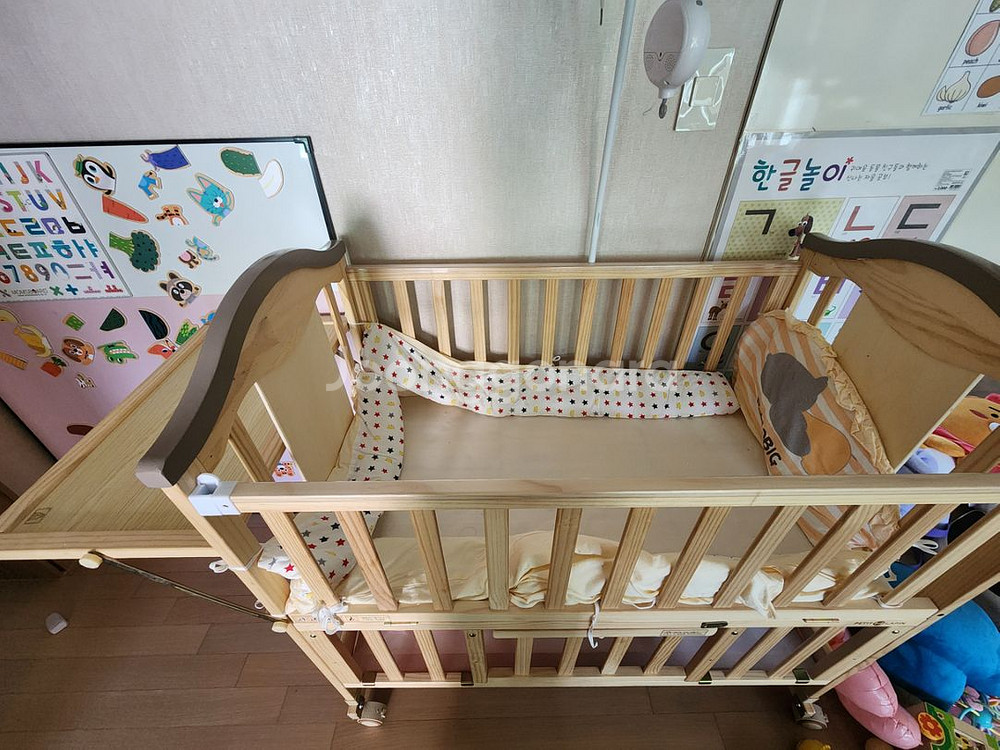 원목 아기침대팔아요^^--0