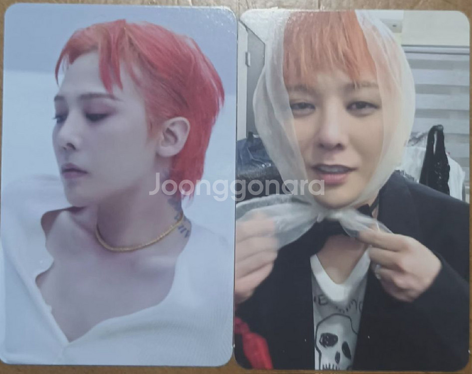 지디 권지용 위버맨쉬 앨범, 포토카드 팝니다--1