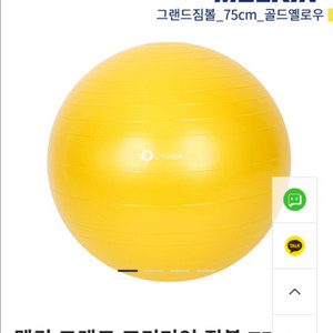 멜킨 그랜드 프리미엄 짐볼 75cm 골드옐로우