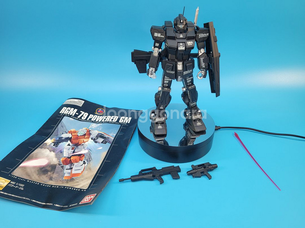MG 파워드짐 풀도색 건담 GM 양산형개 반다이 건프라--0