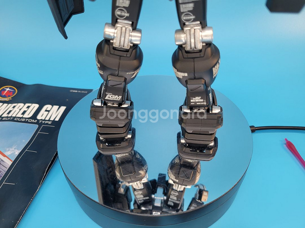 MG 파워드짐 풀도색 건담 GM 양산형개 반다이 건프라--8