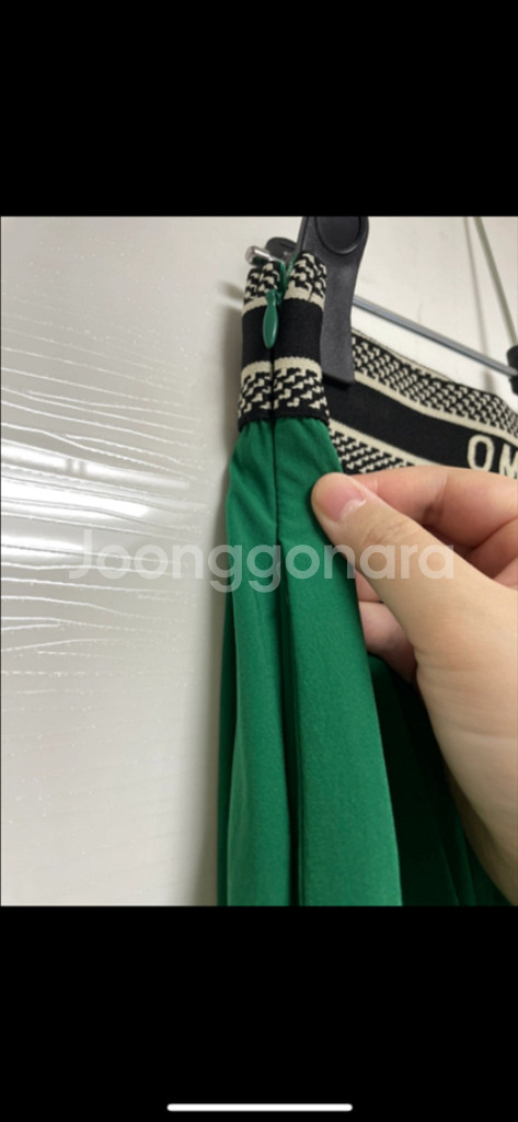 66 시원한 소재 그린 치마 스커트--2