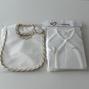 아이뽀송 배냇저고리2, 턱받이2 새상품 일괄