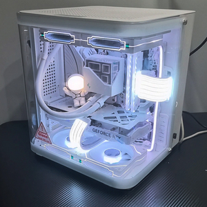 [새상품] 화이트 커스텀 PC(윈도우 정품설치)