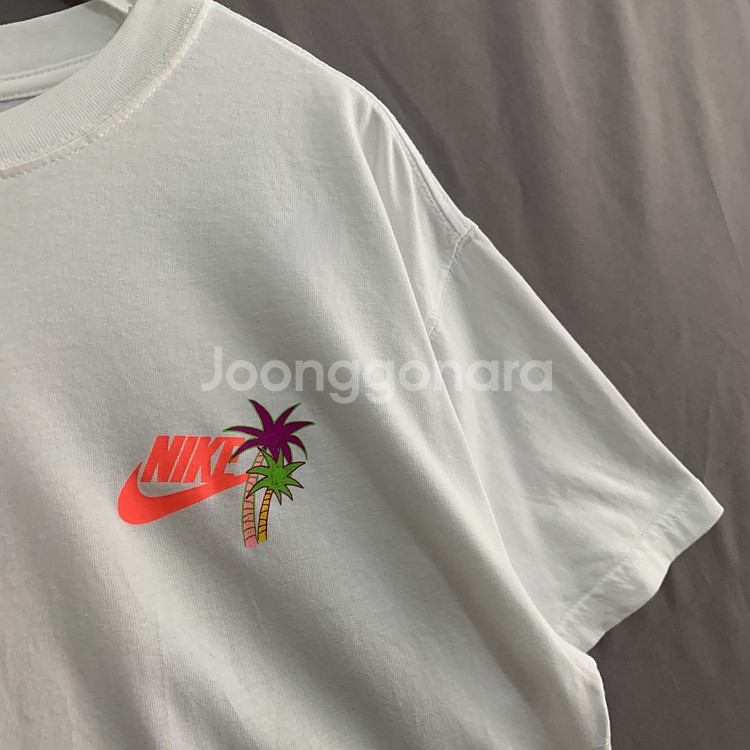 90 S 나이키 NSW 비치 파티 프린팅 오버핏 반팔티--1