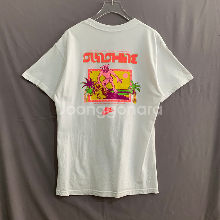 90 S 나이키 NSW 비치 파티 프린팅 오버핏 반팔티--0