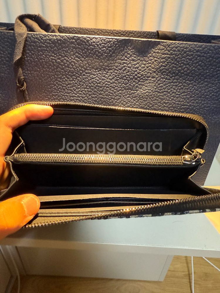 (새상품) 디올 오블리크 지퍼 장지갑--1