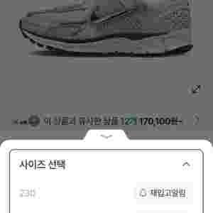 나이키 줌 보메로5 실버 새상품 250