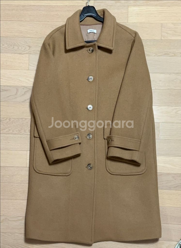 위드윤 made 울 90% 버터코트(카멜 브라운)--5