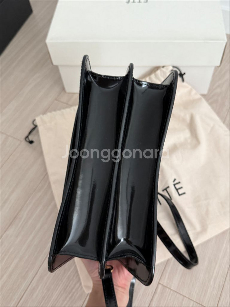 에떼 ette 코스메 스퀘어백 블랙 (원가35만)--5