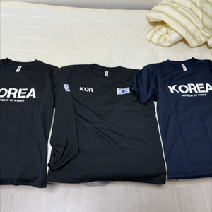 코리아 트레이닝 셔츠 3벌 판매