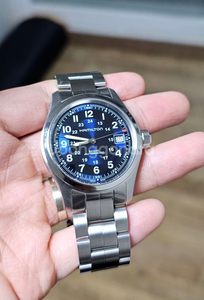 해밀턴 카키필드 청판 38mm--0
