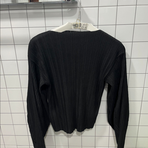 플리츠 블랙 탑(free size)