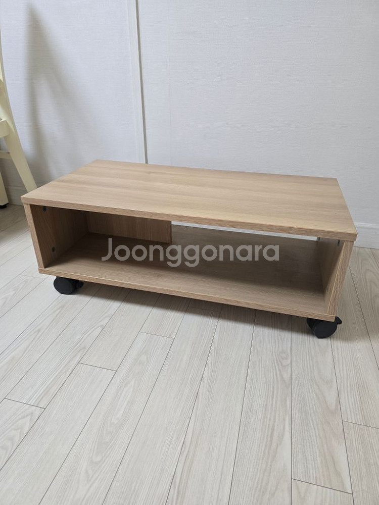 원목 이동식 TV 선반 테이블 거실장--1