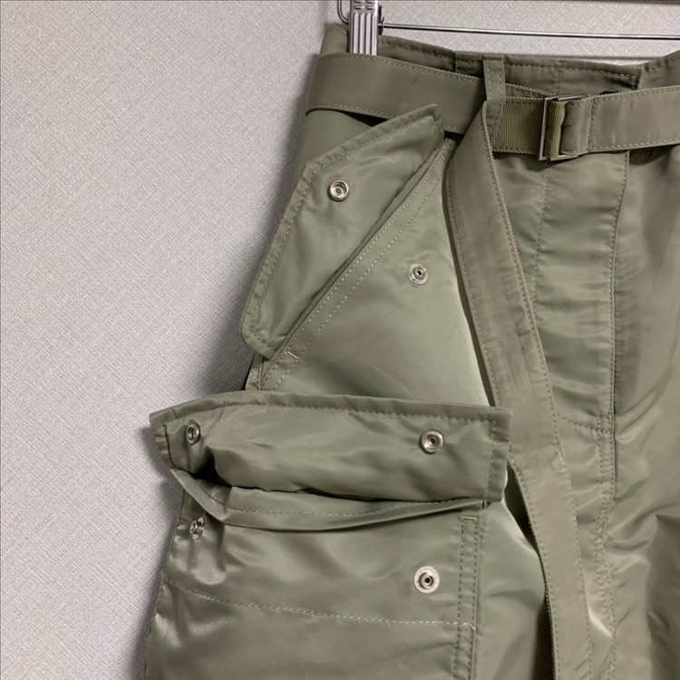 23SS 사카이 벨티드 백 플리츠 스커트 (새상품)--3