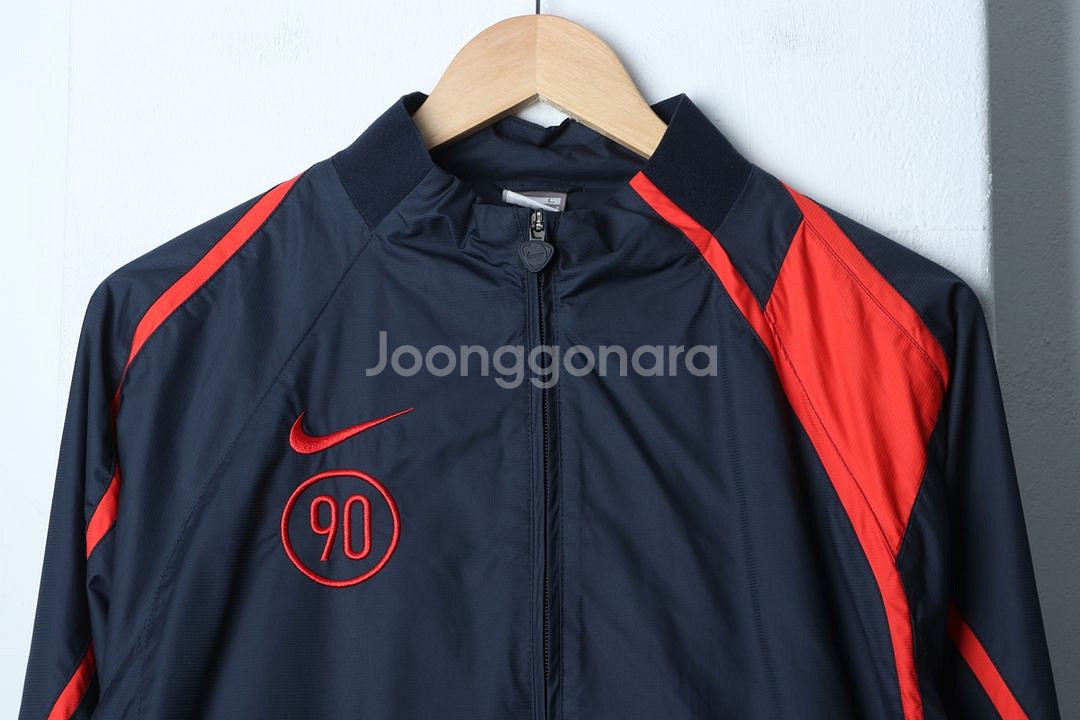 (L) 나이키 집업 바람막이 점퍼자켓 토탈 네이비--3