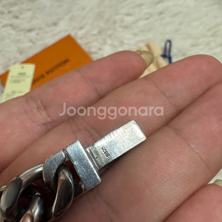 ( 정품 )루이지통 모노그램 체인 팔찌--5