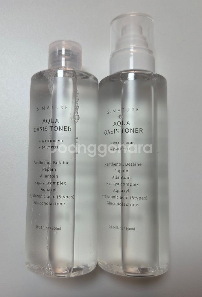 에스네이처 아쿠아 오아시스 토너 300ml 2개 팝니다--1