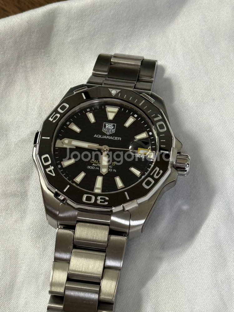 태그호이어 아쿠아레이서 41mm 세라믹 오토 민트급--0