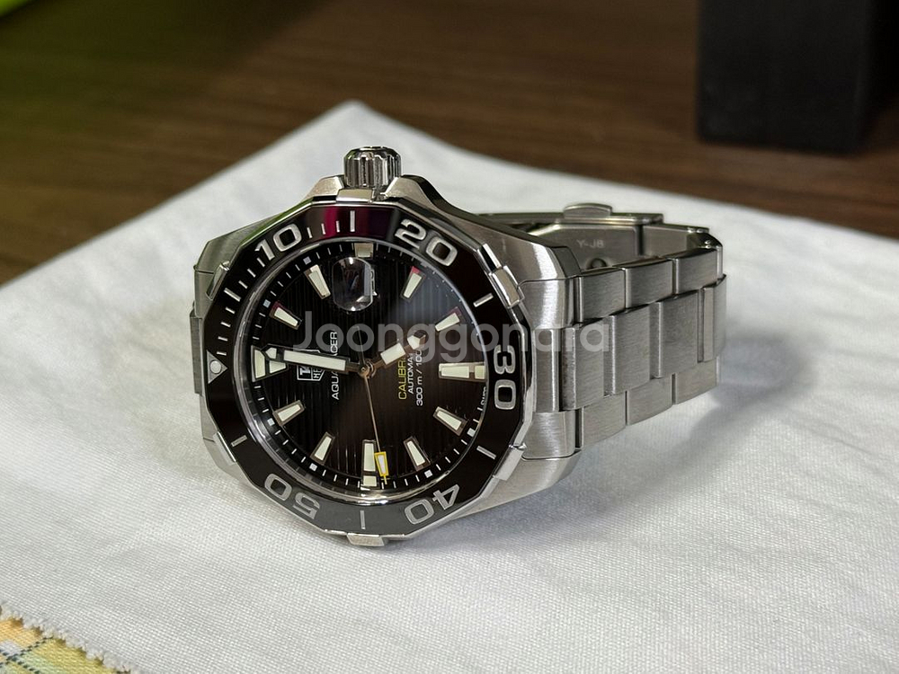 태그호이어 아쿠아레이서 41mm 세라믹 오토 민트급--4