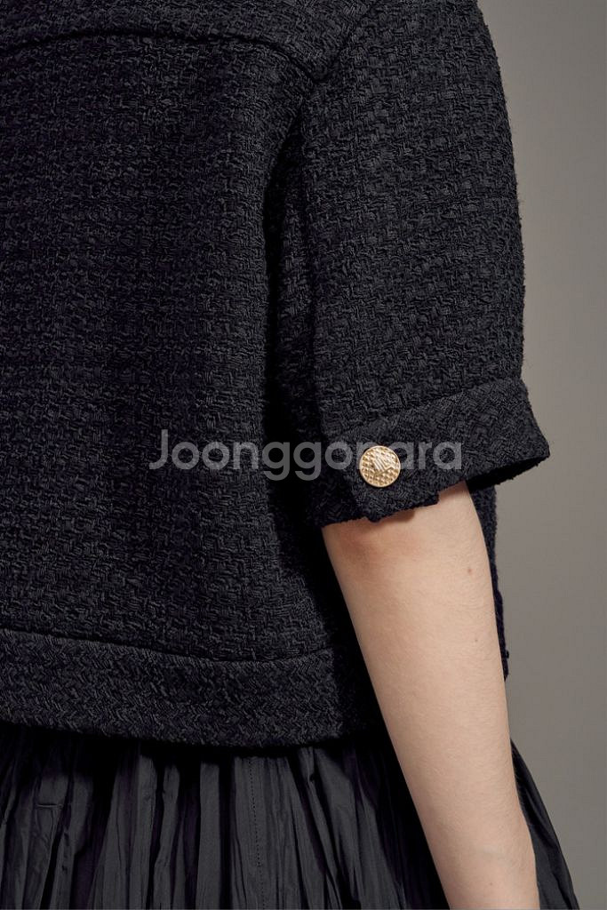 랑방 부클 트위드크롭 자켓 82(정가105만원)--1