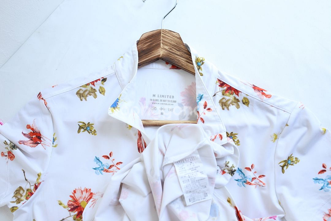 밀레 플라워 프린트 반팔티셔츠 90사이즈--4