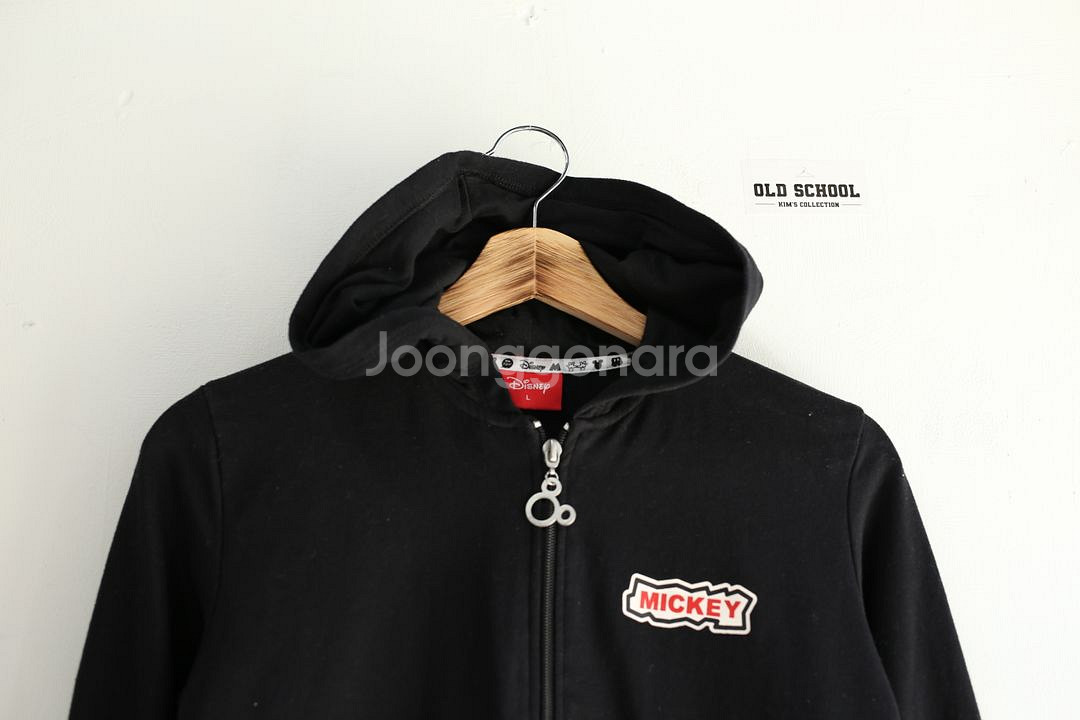 디즈니 미키 블랙 후드집업 L사이즈--1