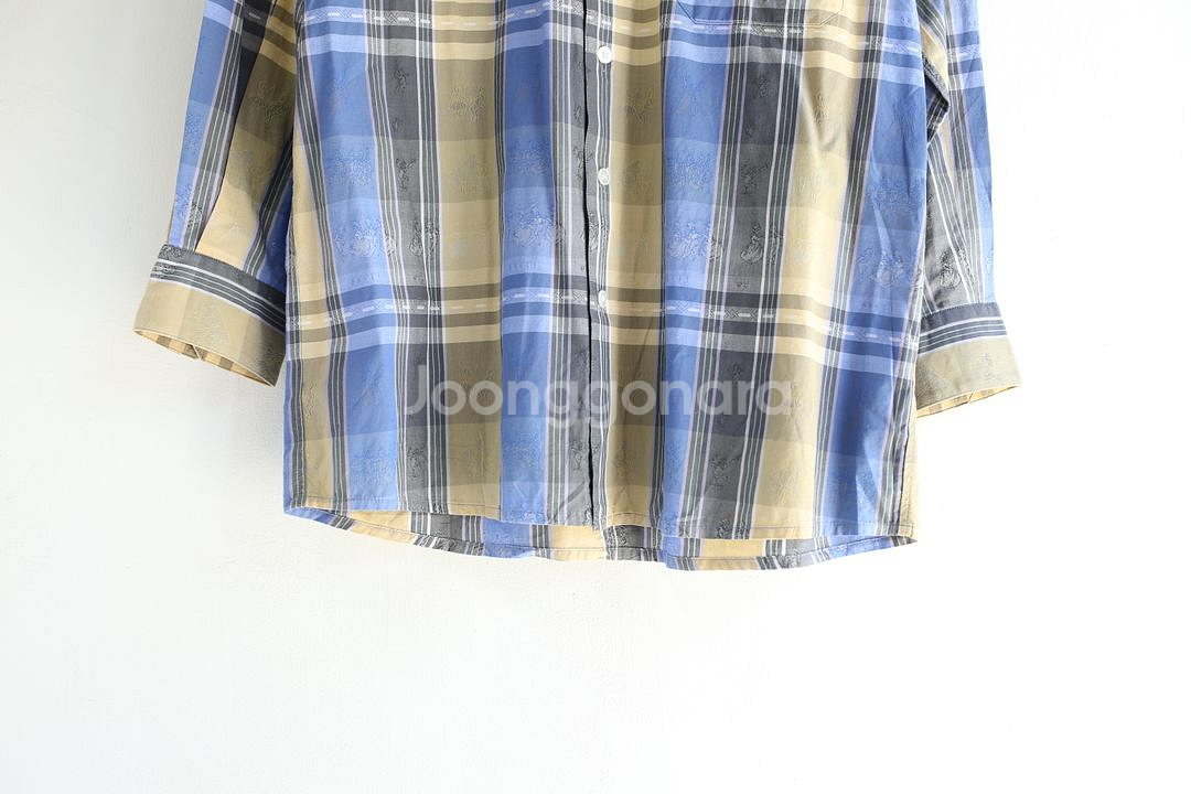 Rock 체크 긴팔셔츠 M사이즈--2