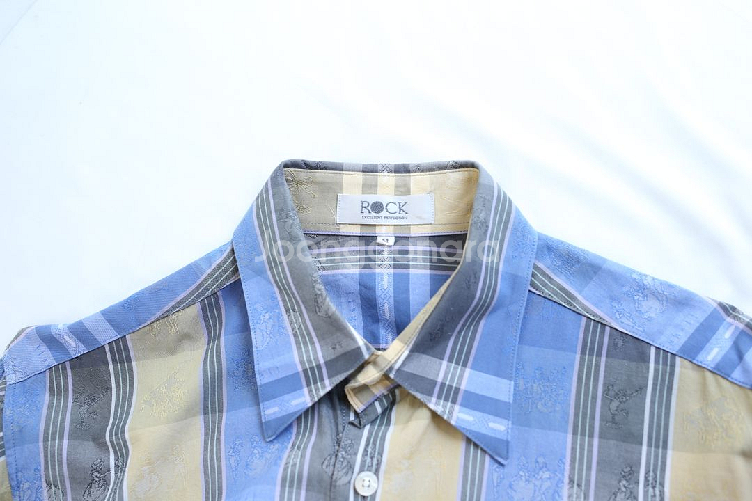 Rock 체크 긴팔셔츠 M사이즈--4