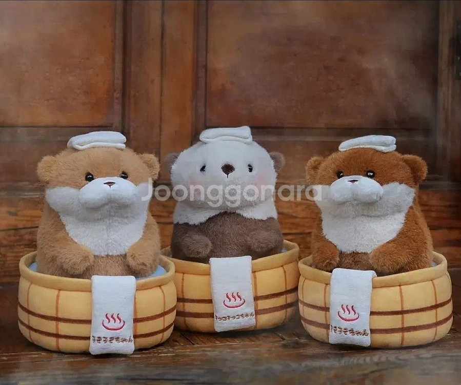 온천 우소우소짱 동물 수달 코스튬 3종 신상품--0
