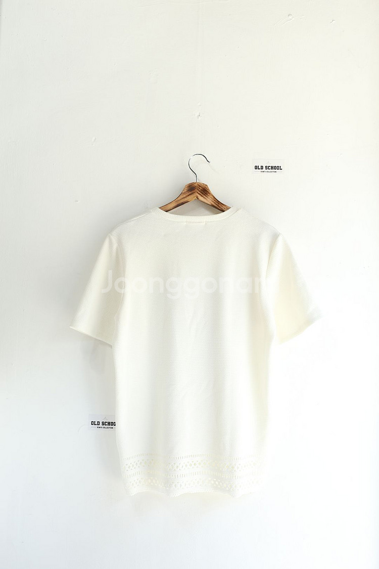 cutti 화이트 반팔티셔츠 F사이즈--3