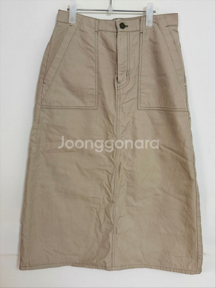 파사드패턴 스커트 린넨 퍼티그 애쉬베이지 S 택배비포함--2