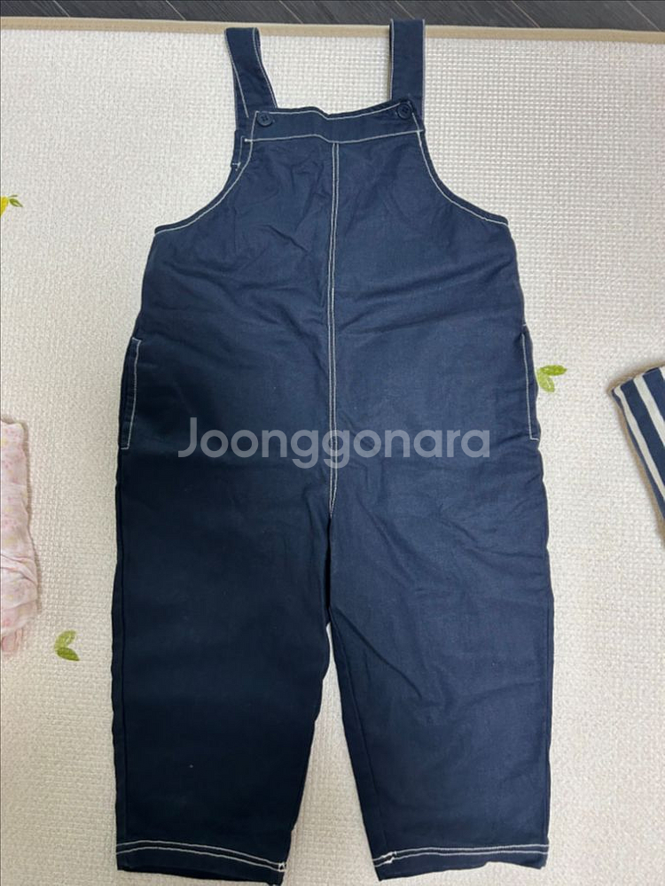 새상품) 쁘띠뮤 아동 멜빵바지 120사이즈--0